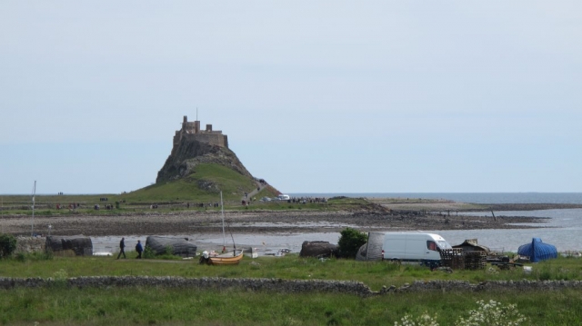 The best known landmark on Holy Island is a short stroll from the village itself.
