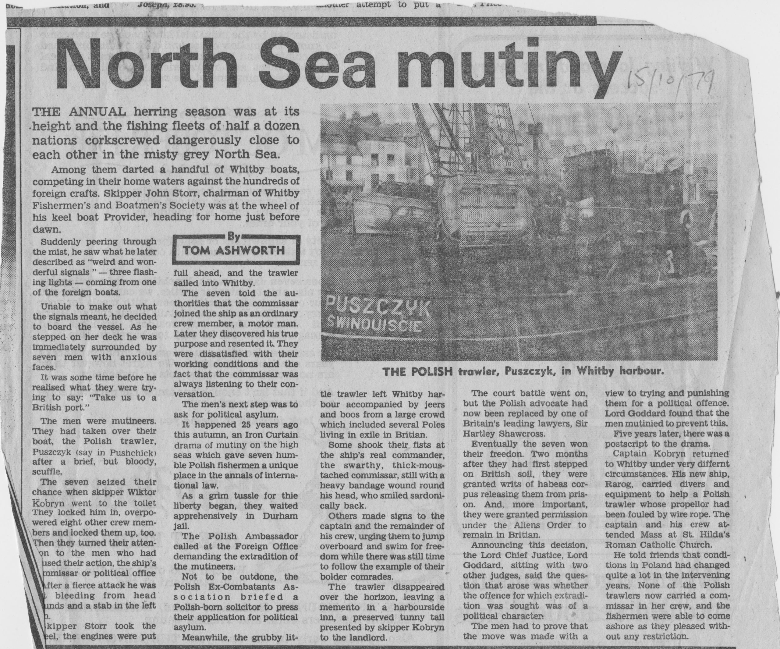 Feature about the mutiny by Polish fishermen 25 years ago